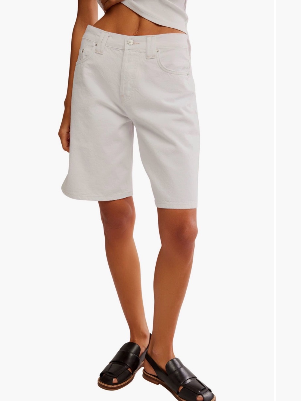 We The Free Free People White Montana Walking Short